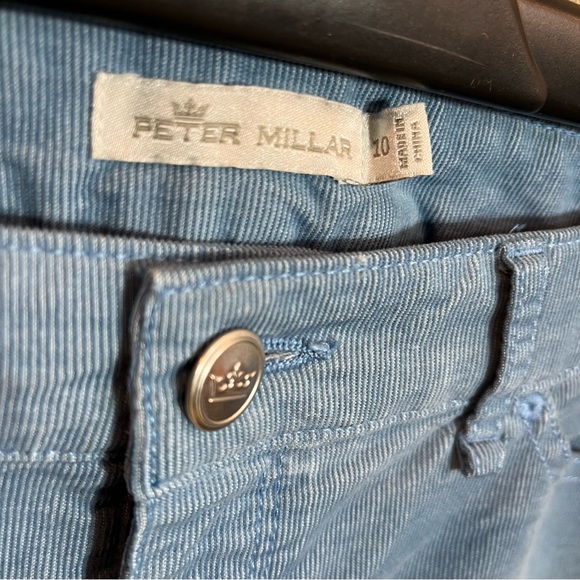 PETER MILLAR WOMENS PANTS CORDUROY BLUE SZ 10 SEE PICTURES FOR WEAR - Picture 3 of 5